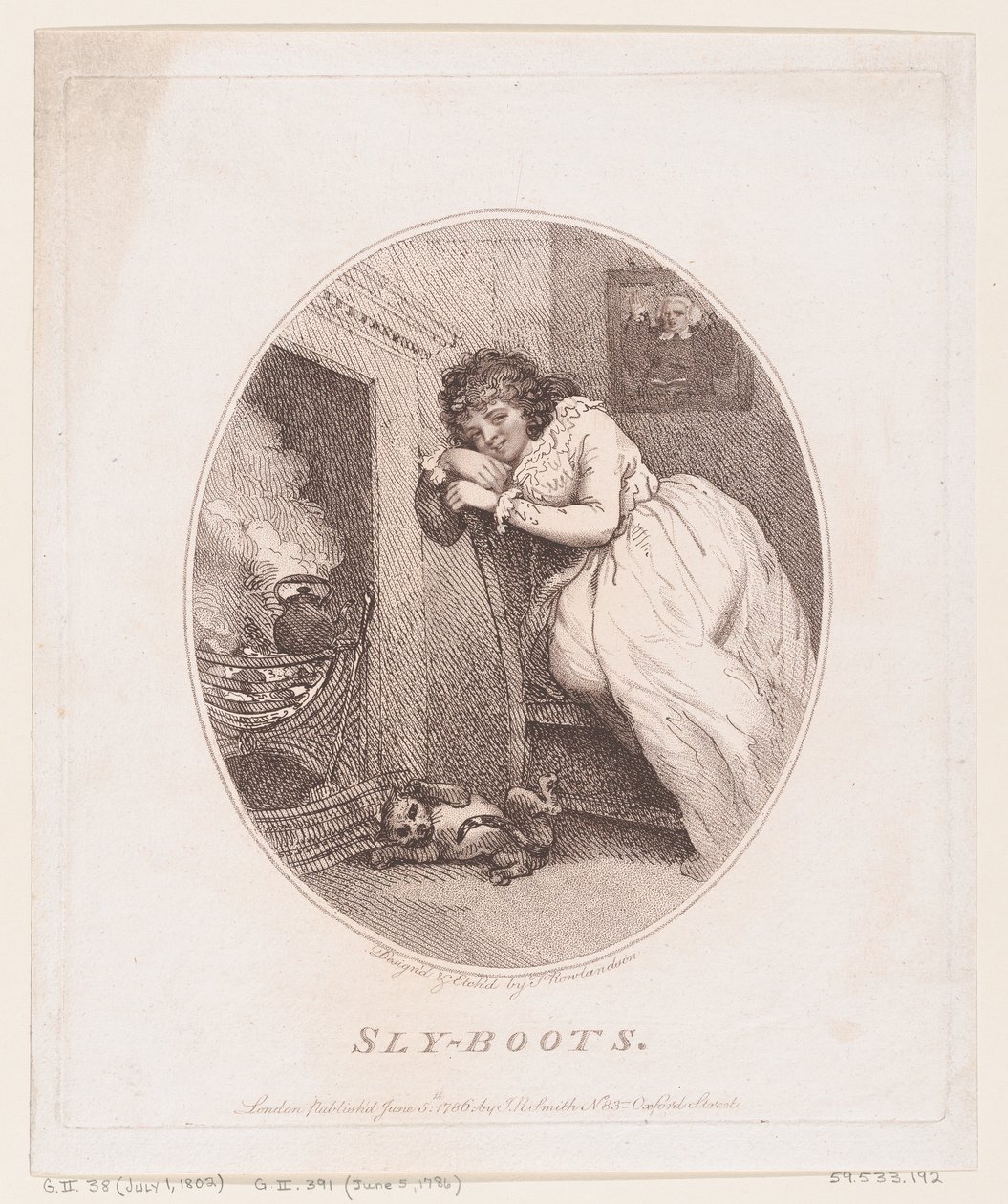 Sly-boots, June 5, 1786., June 5, 1786. 作者 托马斯·罗兰森