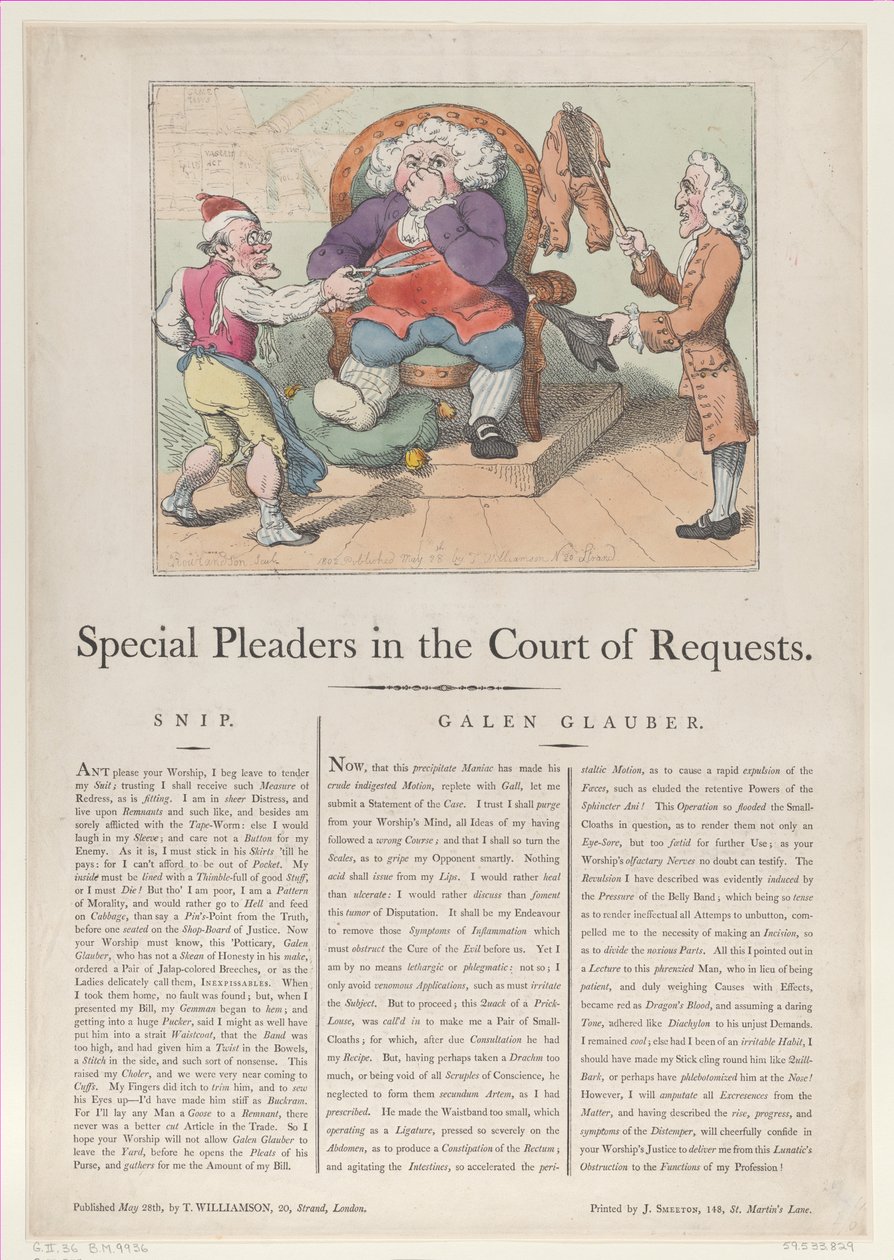 Special Pleaders in the Court of Requests, May 28, 1802. 作者 托马斯·罗兰森