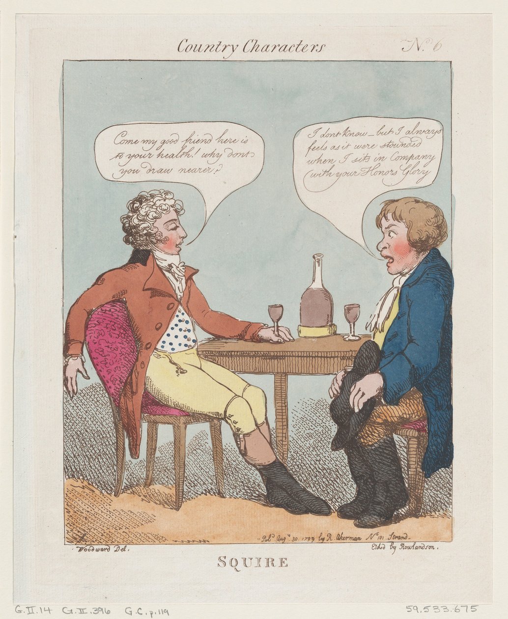 Squire, August 30, 1799., August 30, 1799. 作者 托马斯·罗兰森