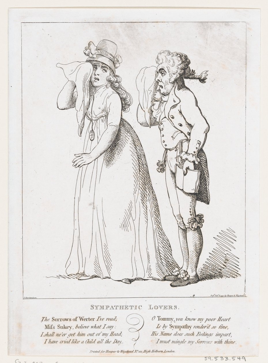 Sympathetic Lovers, February 6, 1797. ，1797年2月6日。 作者 托马斯·罗兰森