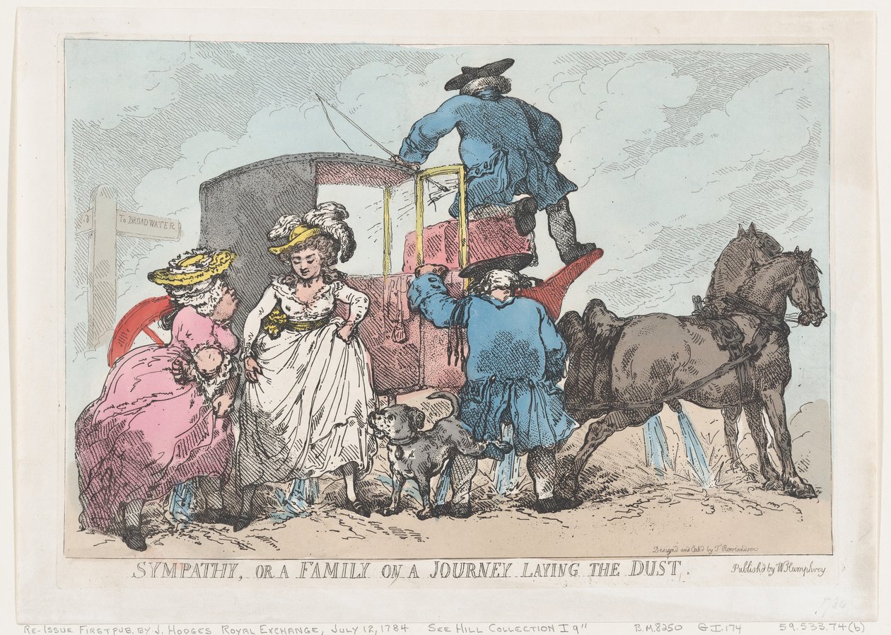 Sympathy, or A Family On A Journey Laying The Dust, July 12, 1784., July 12, 1784. 作者 托马斯·罗兰森