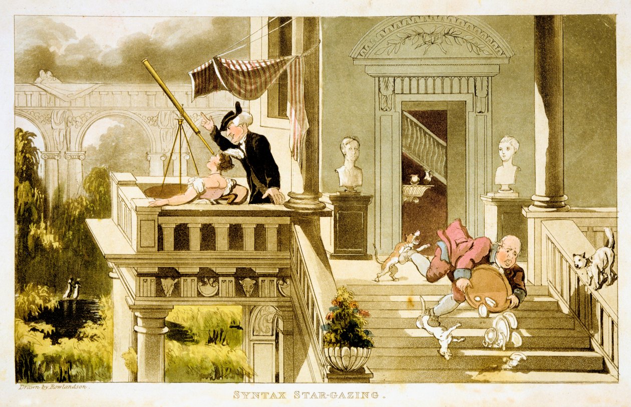 句法注视，c1815 作者 托马斯·罗兰森