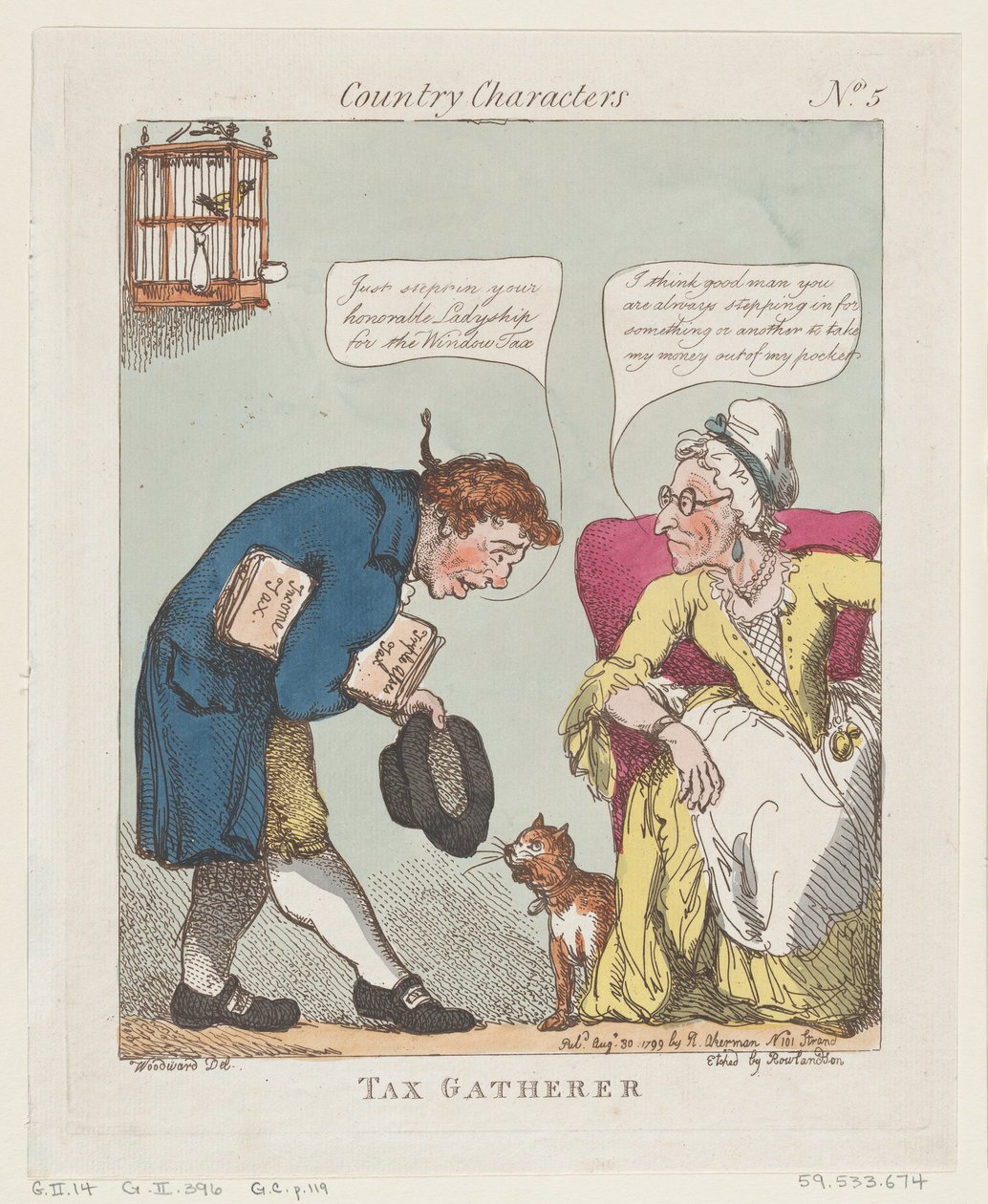 Tax Gatherer, August 30, 1799., August 30, 1799. 作者 托马斯·罗兰森