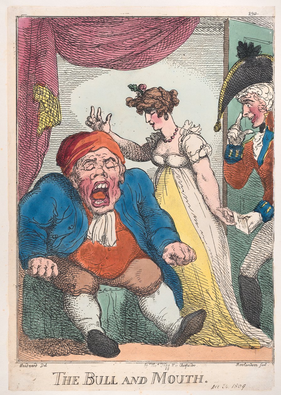 The Bull and Mouth, 1808-09., 1808-09. 作者 托马斯·罗兰森