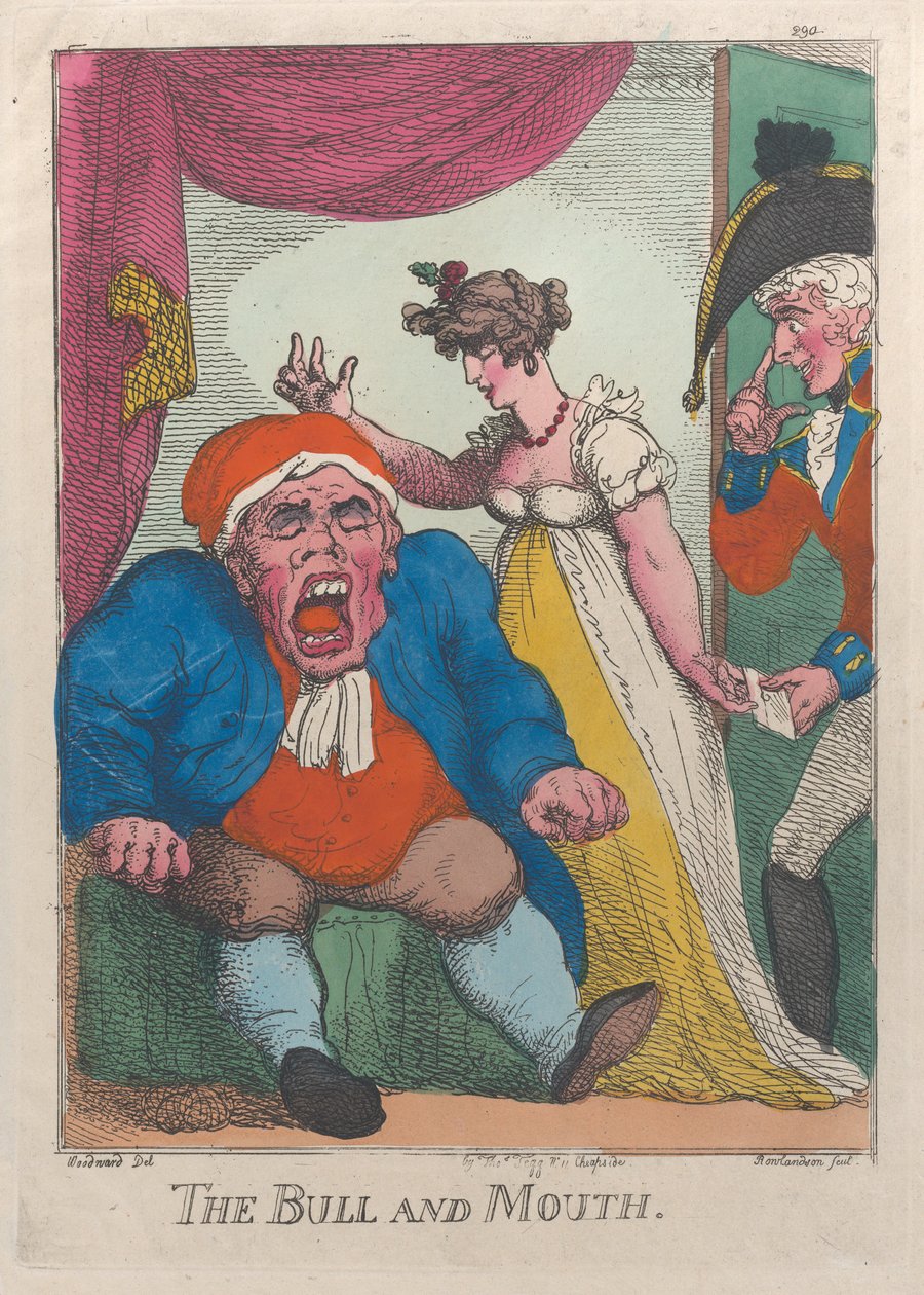 The Bull and Mouth, 1808-09., 1808-09. 作者 托马斯·罗兰森