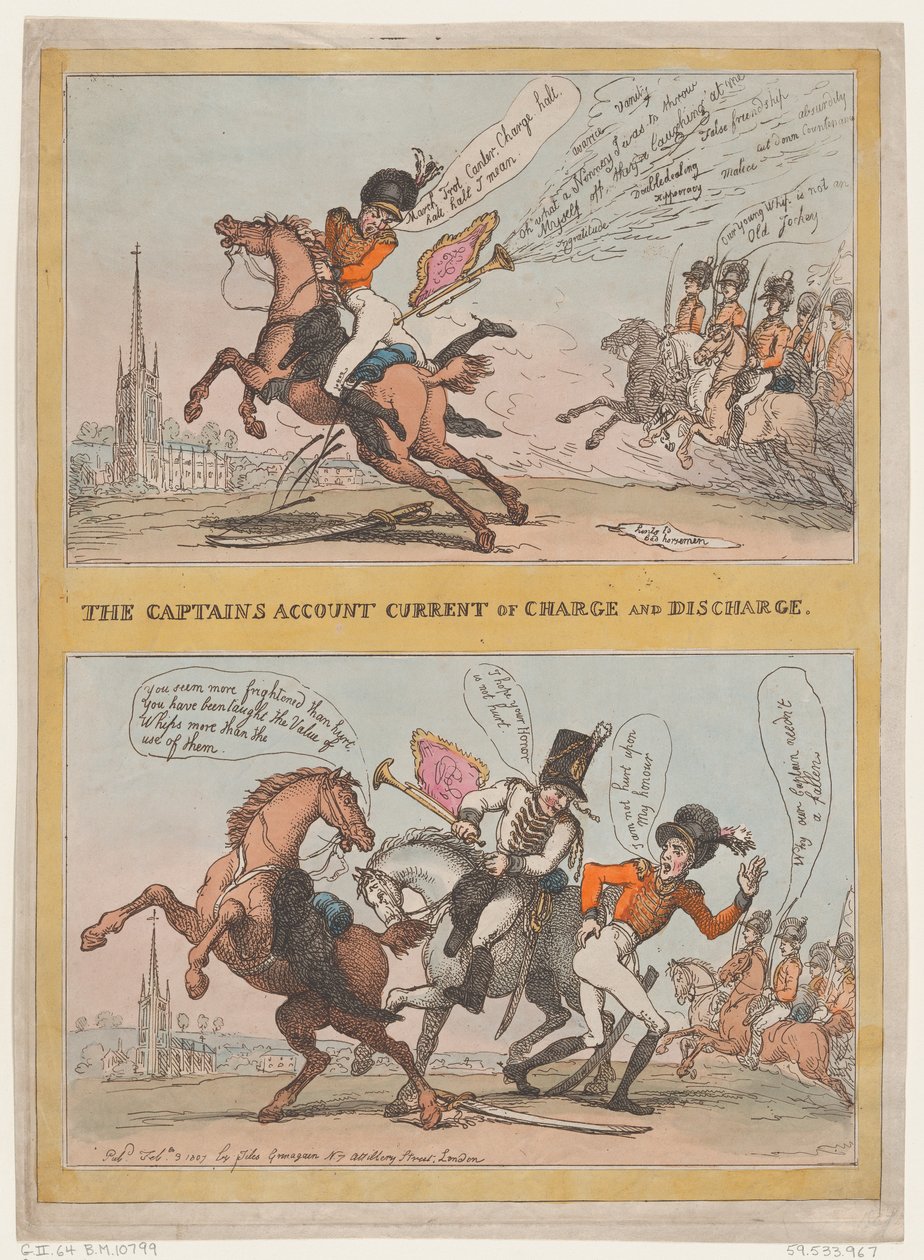 The Captains Account Current of Charge and Discharge, February 3, 1807。 作者 托马斯·罗兰森