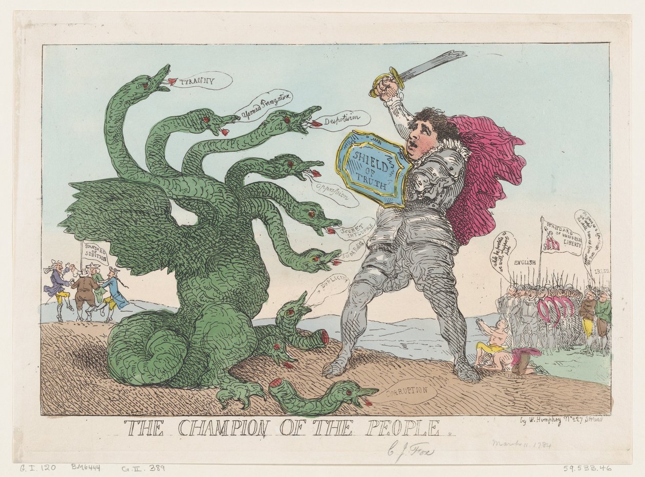 The Champion of the People, March 11, 1784. ，1784年3月11日。 作者 托马斯·罗兰森