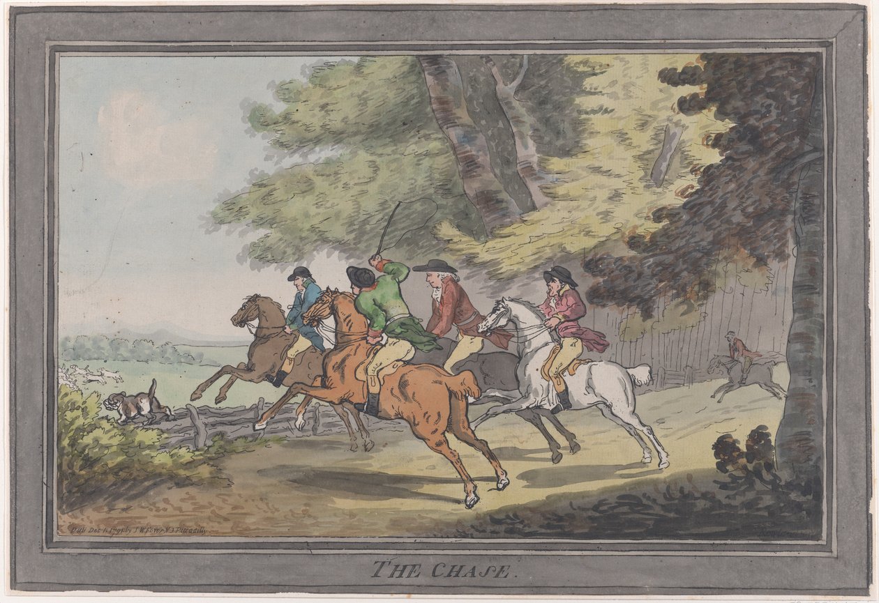 The Chase, December 1, 1791.，1791年12月1日。 作者 托马斯·罗兰森