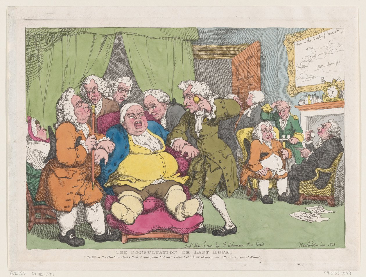 The Consultation, or Last Hope, June 30, 1808., June 30, 1808. 作者 托马斯·罗兰森