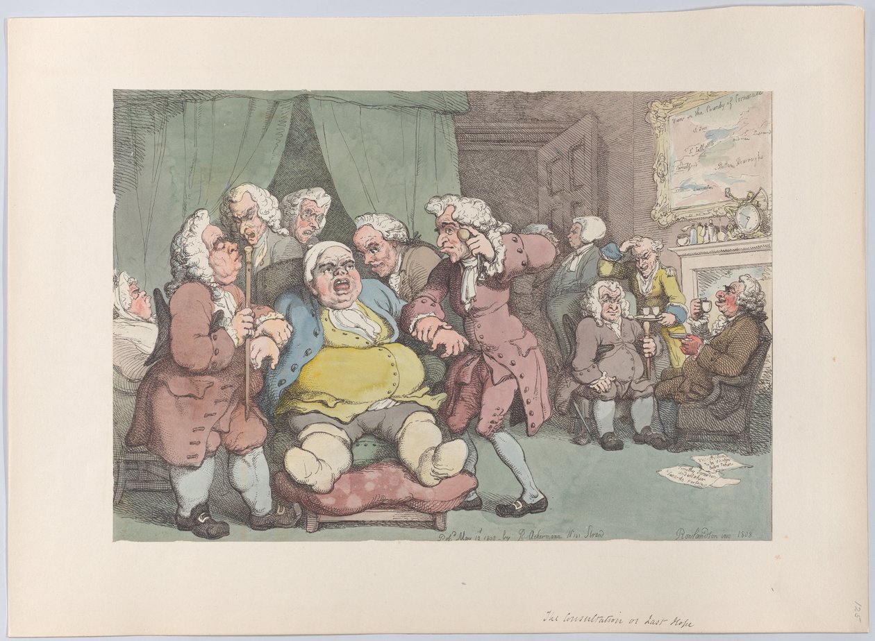 The Consultation, or Last Hope, June 30, 1808., June 30, 1808. 作者 托马斯·罗兰森