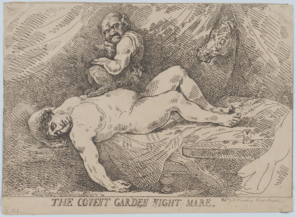 Covent Garden Night Mare, April 20, 1784., April 20, 1784. 作者 托马斯·罗兰森