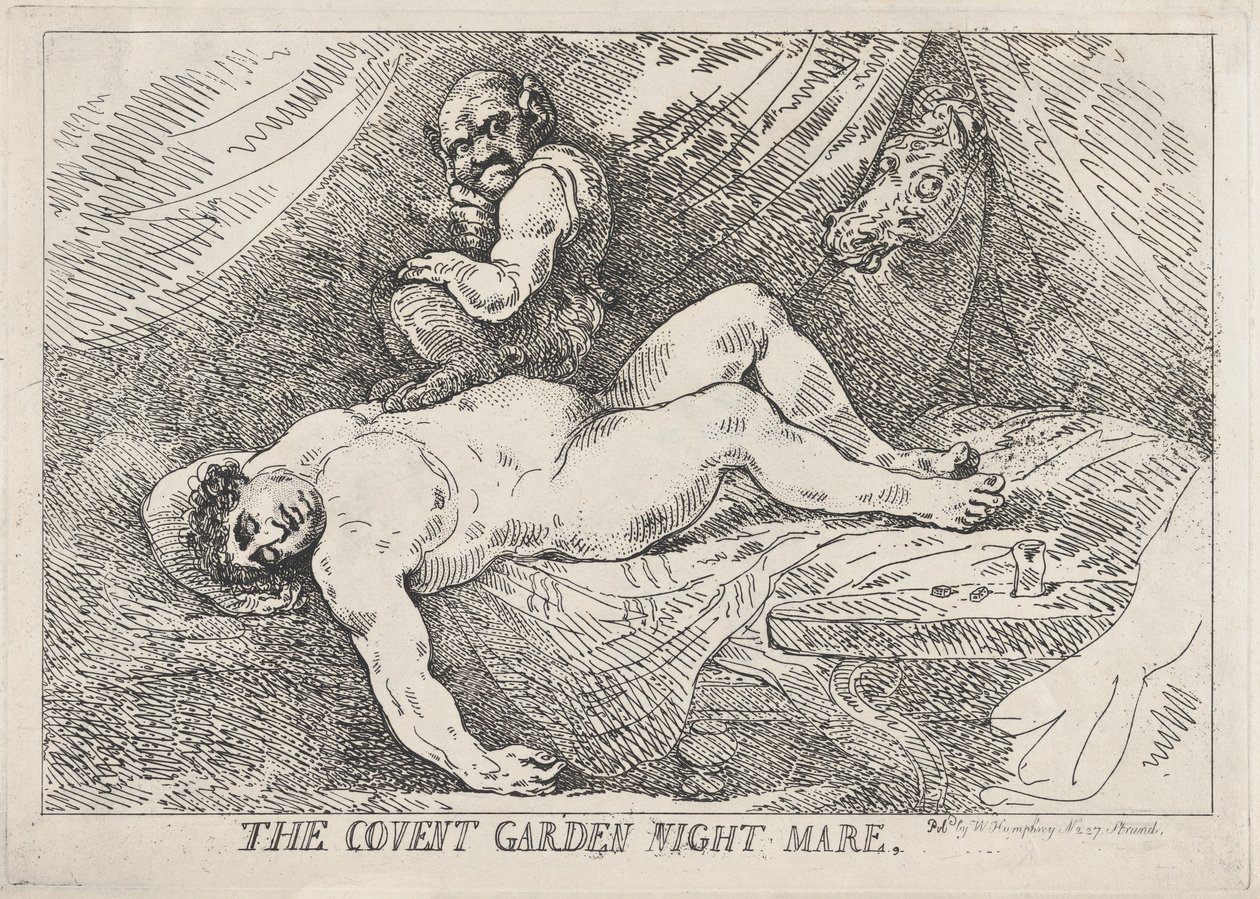 Covent Garden Night Mare, April 20, 1784., April 20, 1784. 作者 托马斯·罗兰森