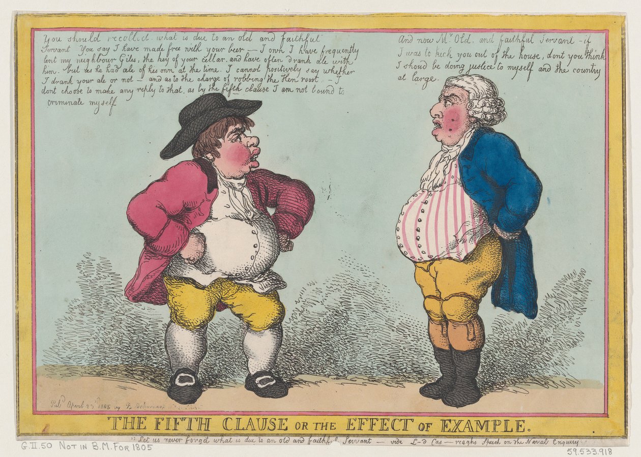 The Fifth Clause, or the Effect of Example, April 23, 1805., April 23, 1805. 作者 托马斯·罗兰森