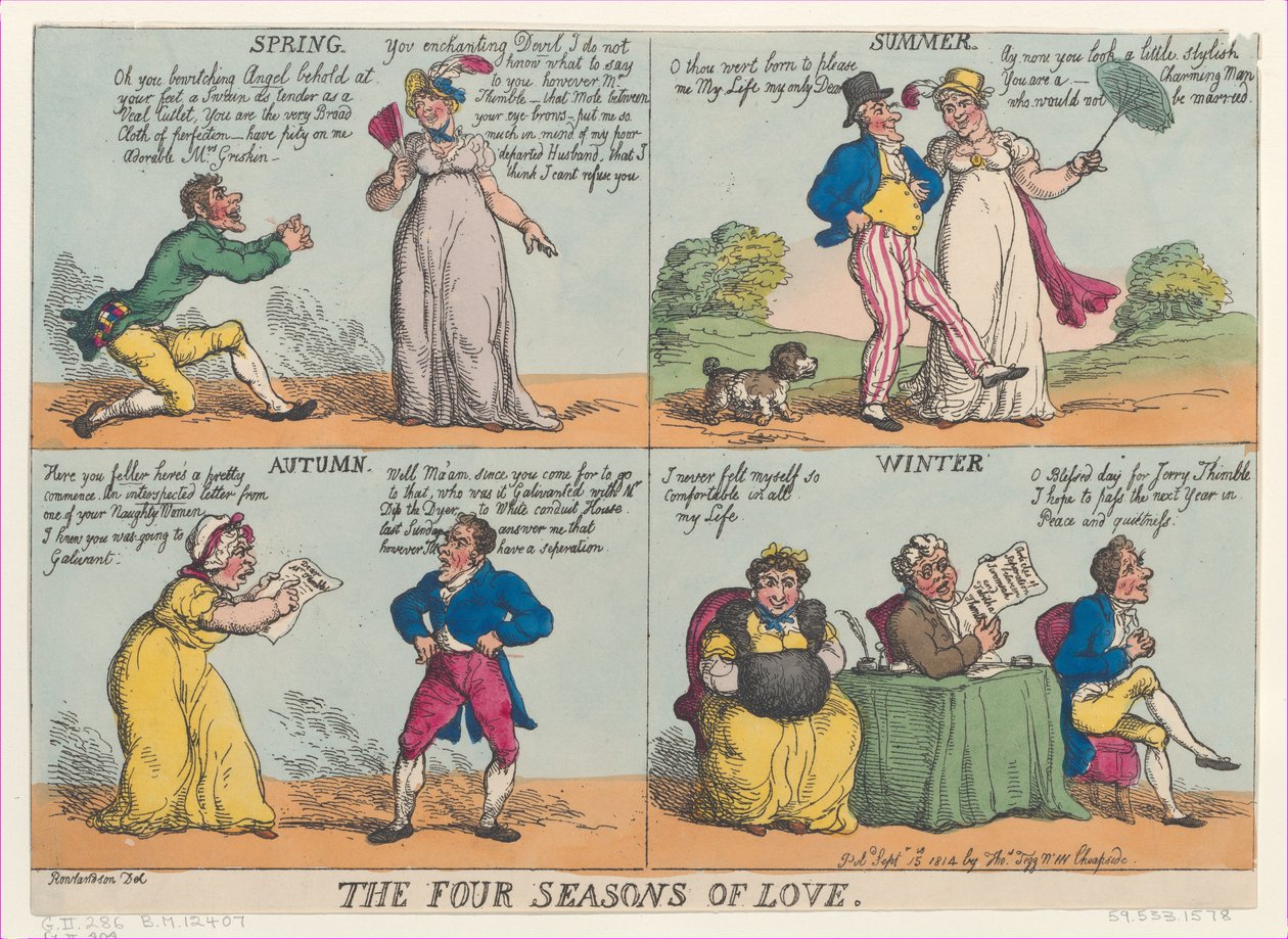 The Four Seasons of Love, September 15, 1814., September 15, 1814. 作者 托马斯·罗兰森