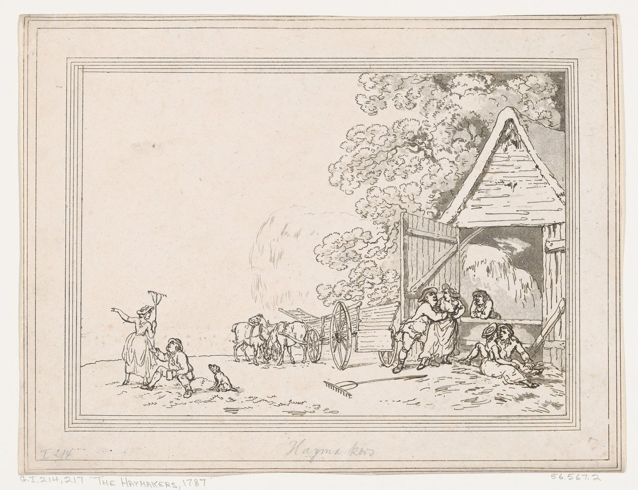 Haymakers, 1787., 1787. 作者 托马斯·罗兰森