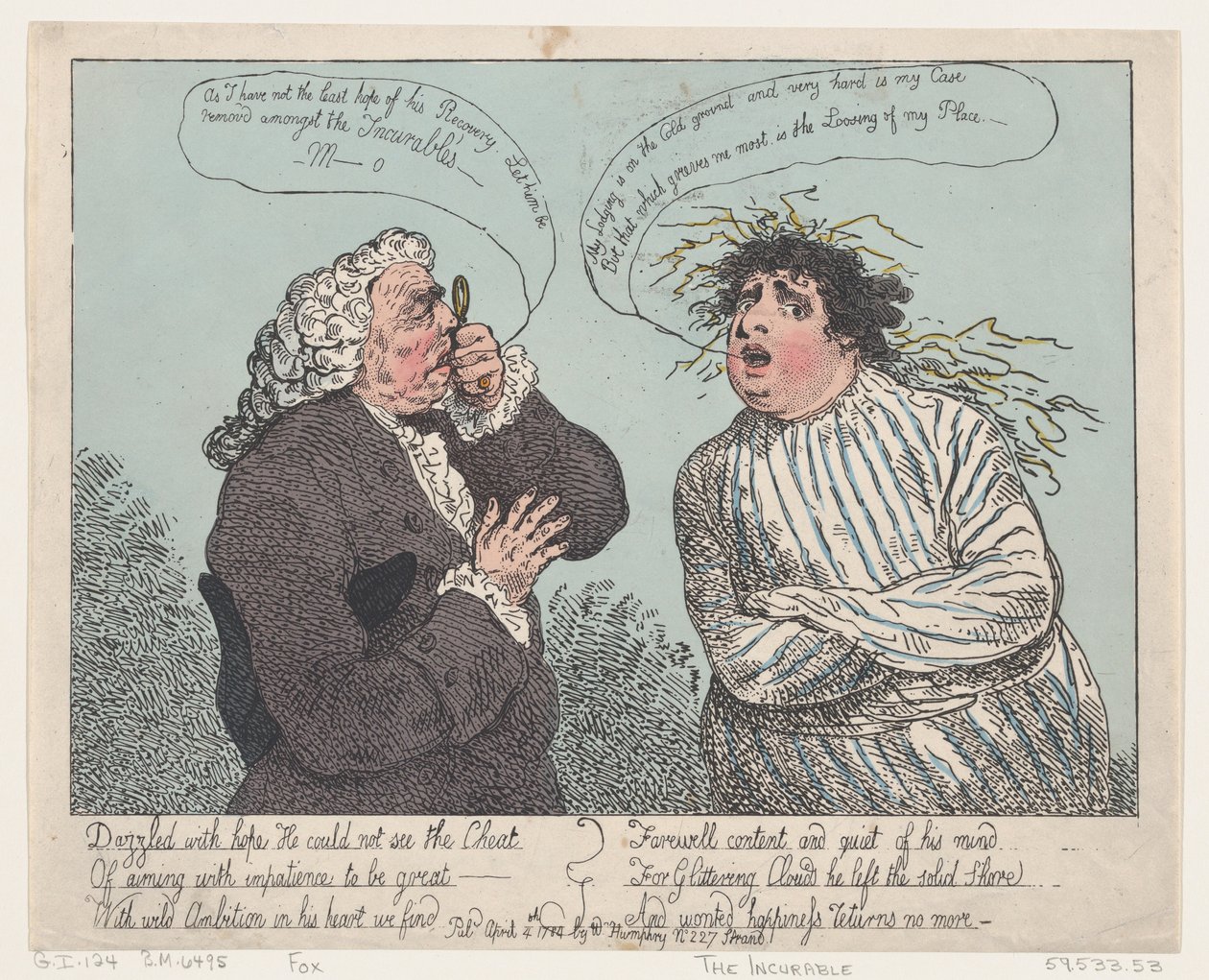 The Incurable, April 4, 1784. ，1784年4月4日。 作者 托马斯·罗兰森