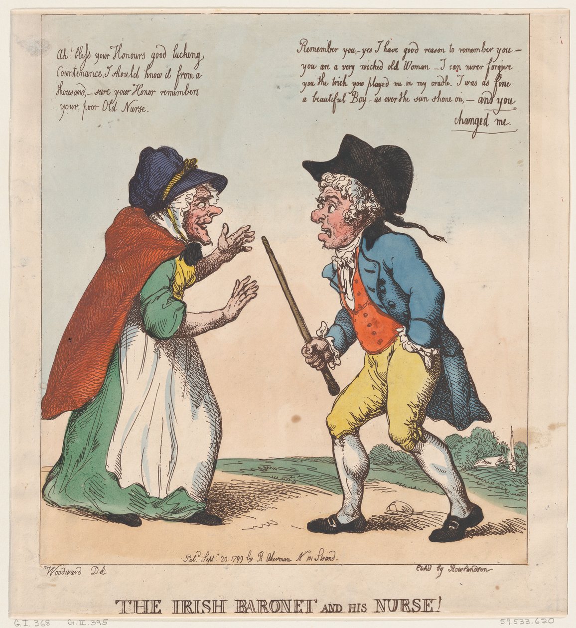 The Irish Baronet and his Nurse , September 20, 1799., September 20, 1799. 作者 托马斯·罗兰森