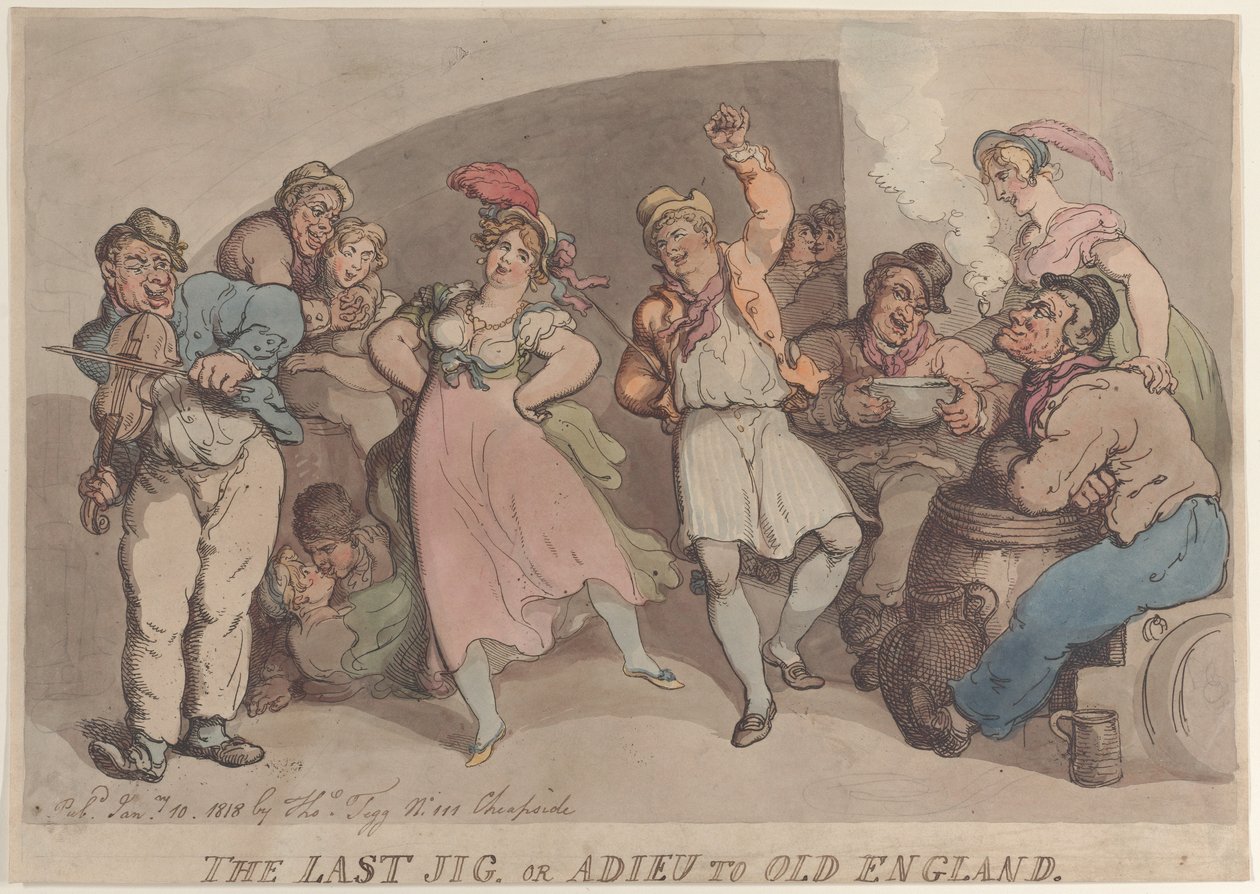 The Last Jig or Adieu to Old England, January 10, 1818. , January 10, 1818. 作者 托马斯·罗兰森