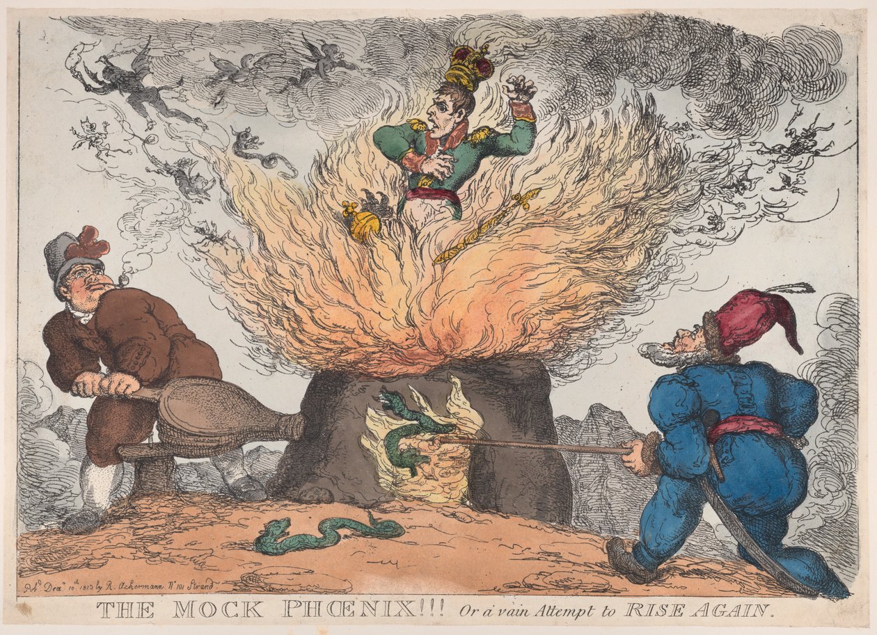 The Mock Phoenix!!!Or a vain Attempt to Rise Again, December 10, 1813., December 10, 1813. 作者 托马斯·罗兰森