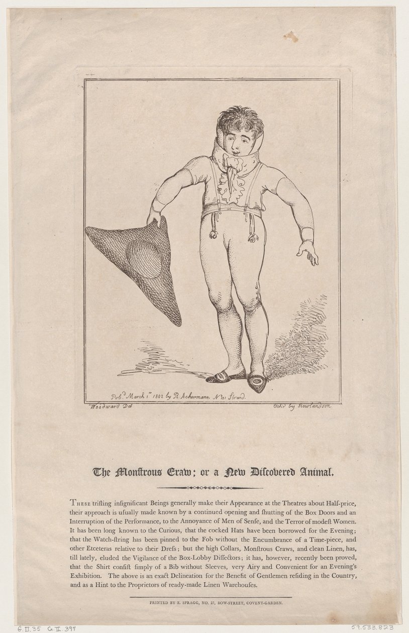 The Monstrous Craw, or a New-Discovered Animal, March 1, 1802., March 1, 1802. 作者 托马斯·罗兰森