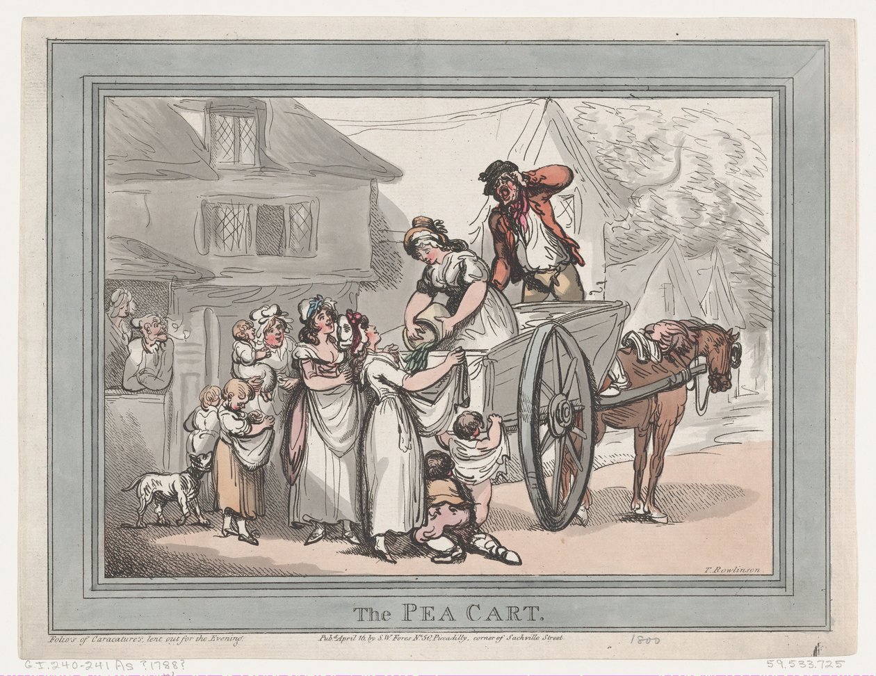 The Pea Cart, April 16, 1788., April 16, 1788. 作者 托马斯·罗兰森
