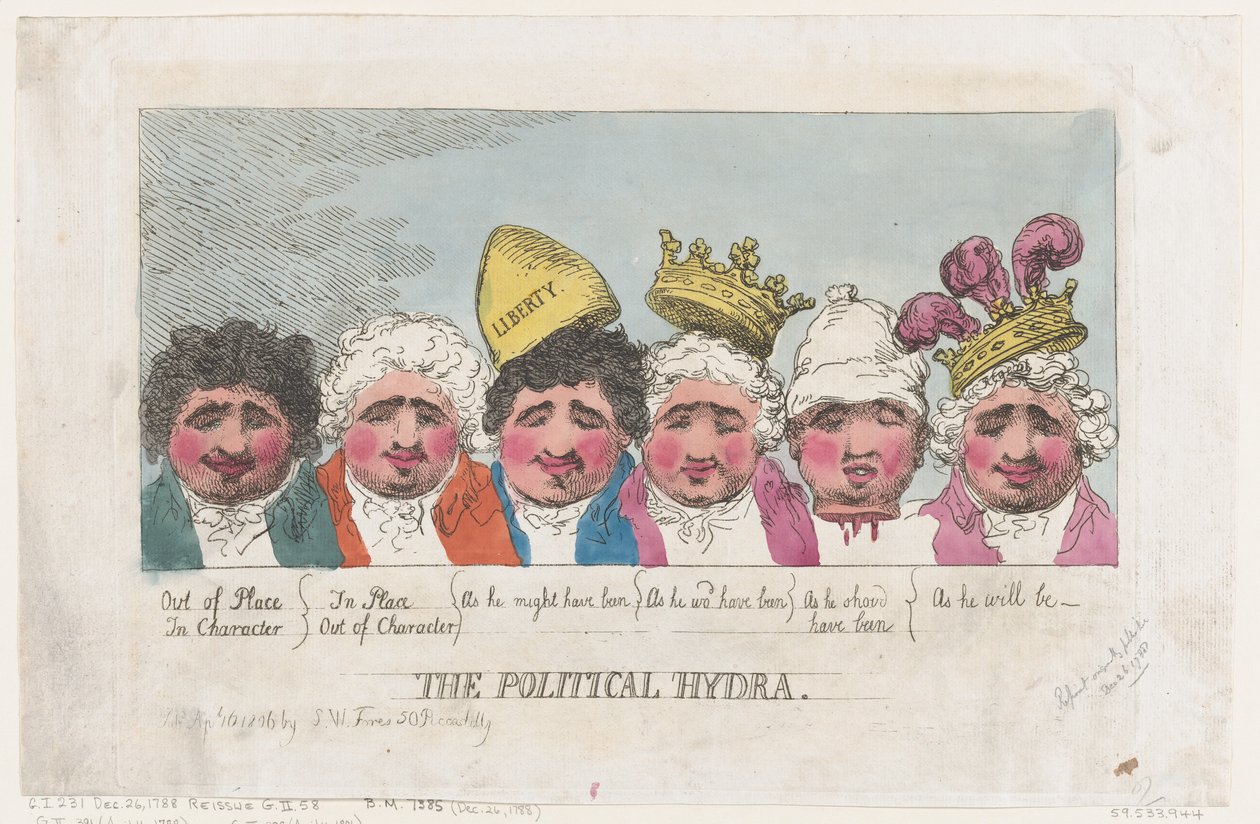 The Political Hydra, April 16, 1806., April 16, 1806. 作者 托马斯·罗兰森