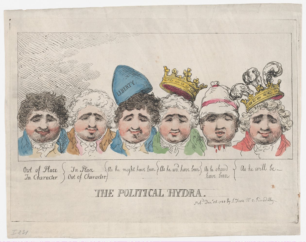 The Political Hydra, December 26, 1788., December 26, 1788. 作者 托马斯·罗兰森