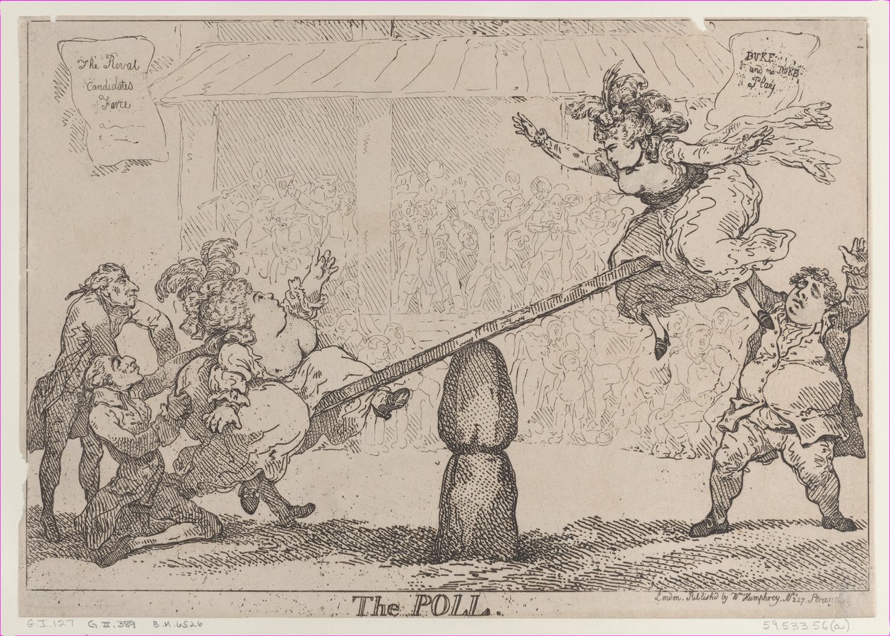 The Poll, April 12, 1784., April 12, 1784. 作者 托马斯·罗兰森