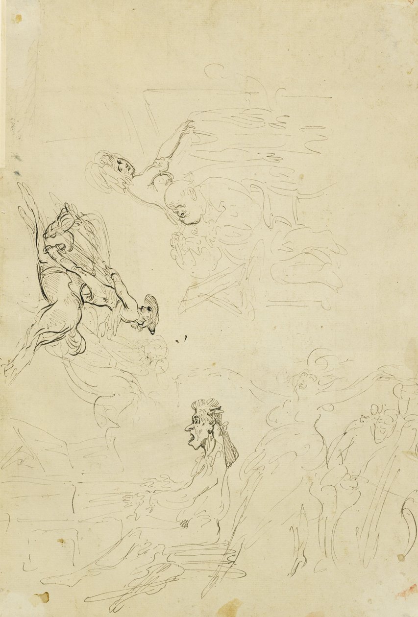 邮局，约1778–80年 作者 托马斯·罗兰森