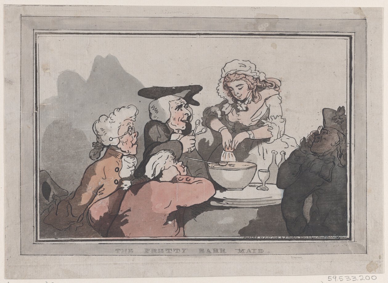 The Pretty Barr Maid, October 20, 1786., October 20, 1786. 作者 托马斯·罗兰森