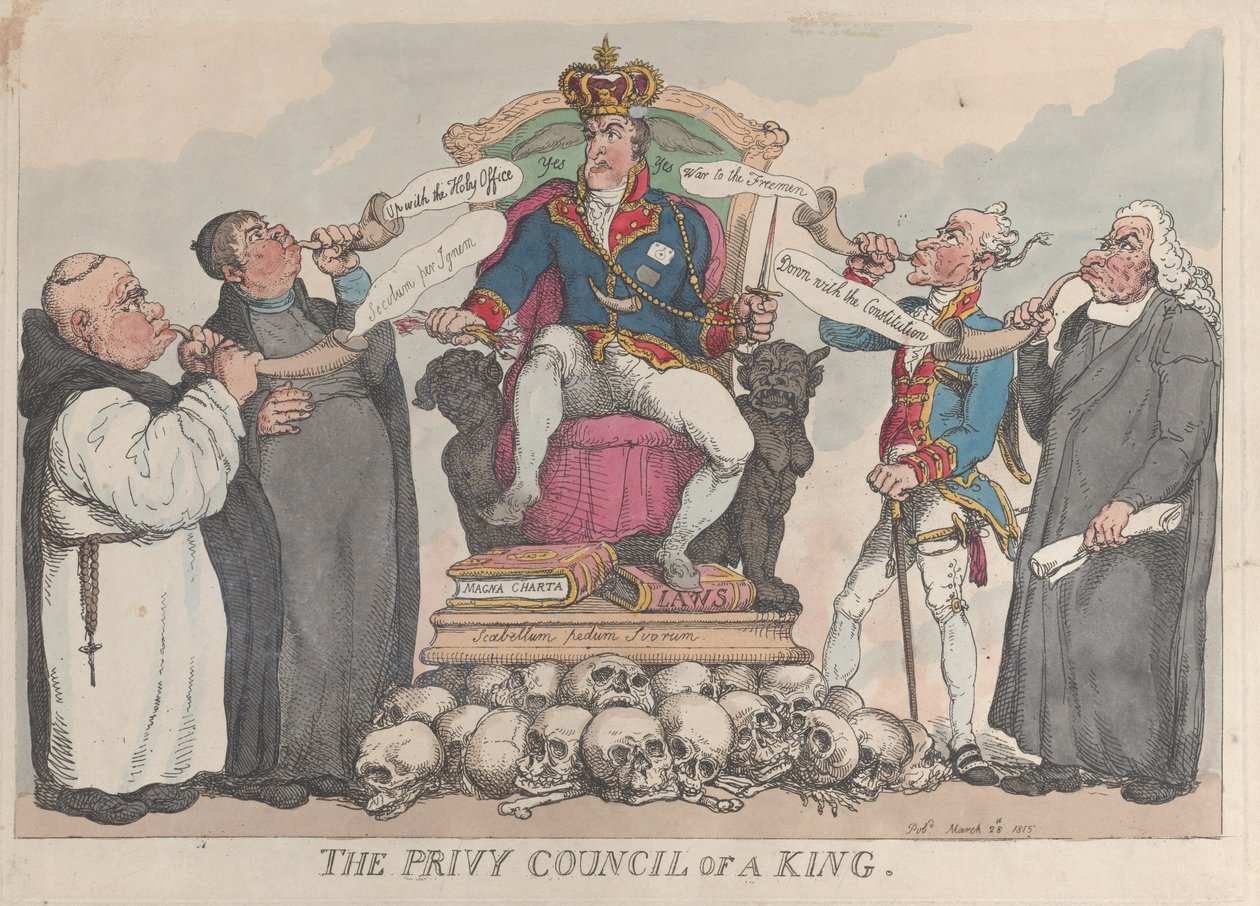 The Privy Council of a King, March 28, 1815., March 28, 1815. 作者 托马斯·罗兰森