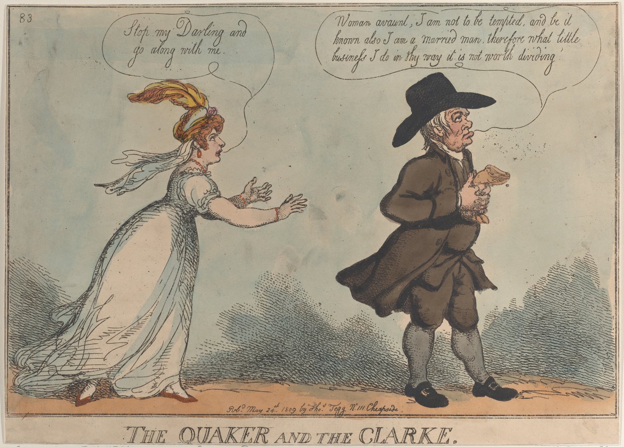 The Quaker and the Clarke, May 24, 1809., May 24, 1809. 作者 托马斯·罗兰森