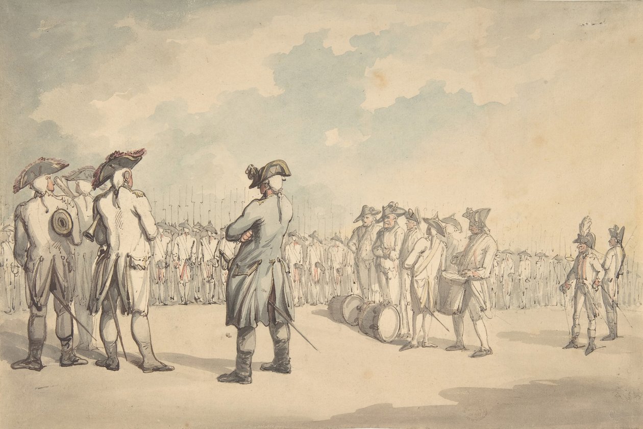 The Review, ca. 1800. 作者 托马斯·罗兰森