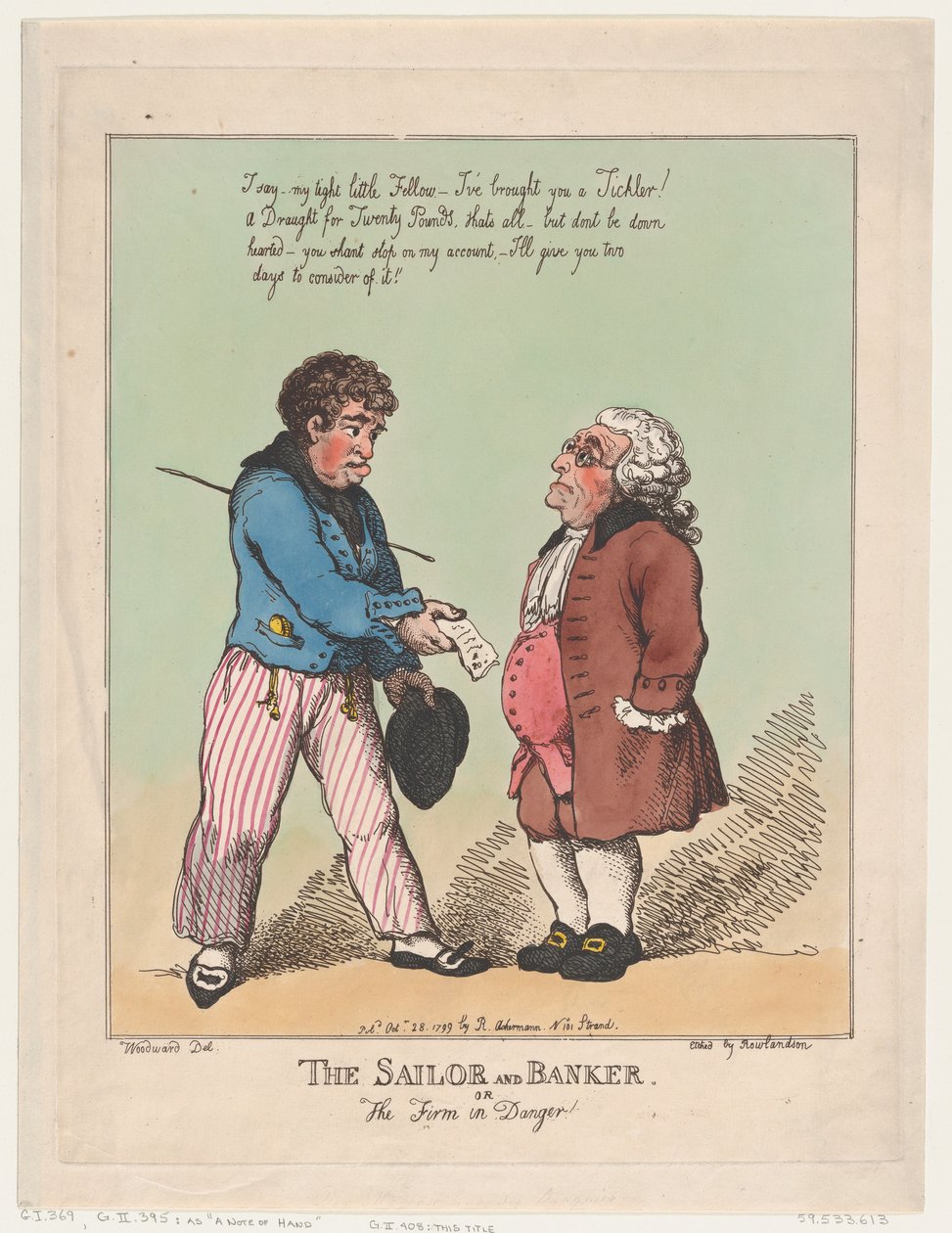The Sailor and Banker, October 28, 1799., October 28, 1799. 作者 托马斯·罗兰森