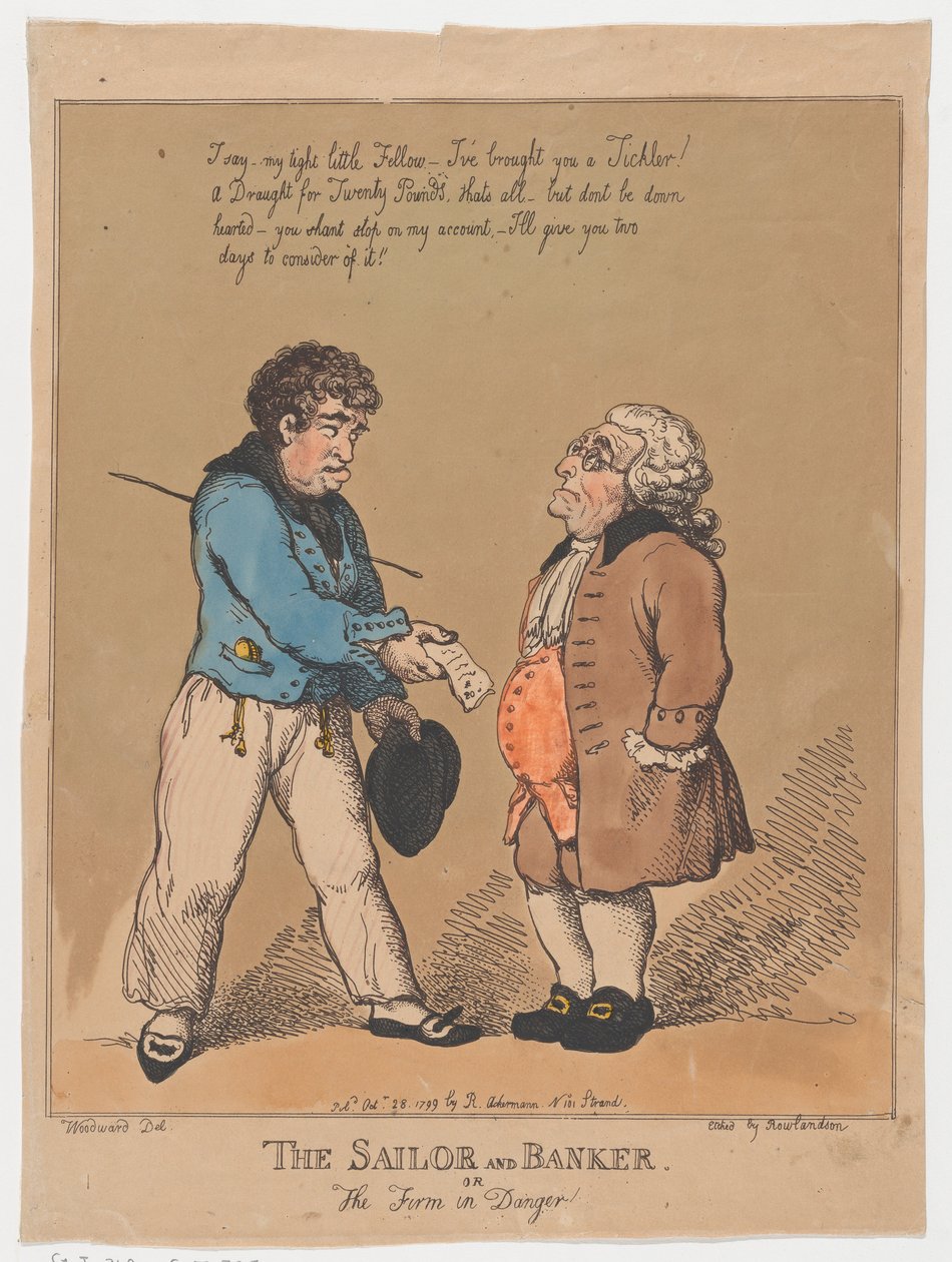 The Sailor and Banker, or the Firm in Danger, October 28, 1799. , October 28, 1799. 作者 托马斯·罗兰森