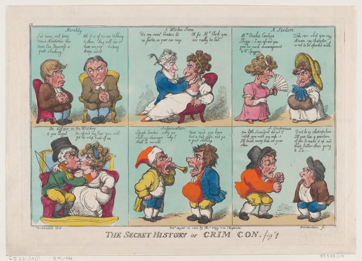 The Secret History of Crim Con, Fig 1, August 18, 1808., August 18, 1808. 作者 托马斯·罗兰森