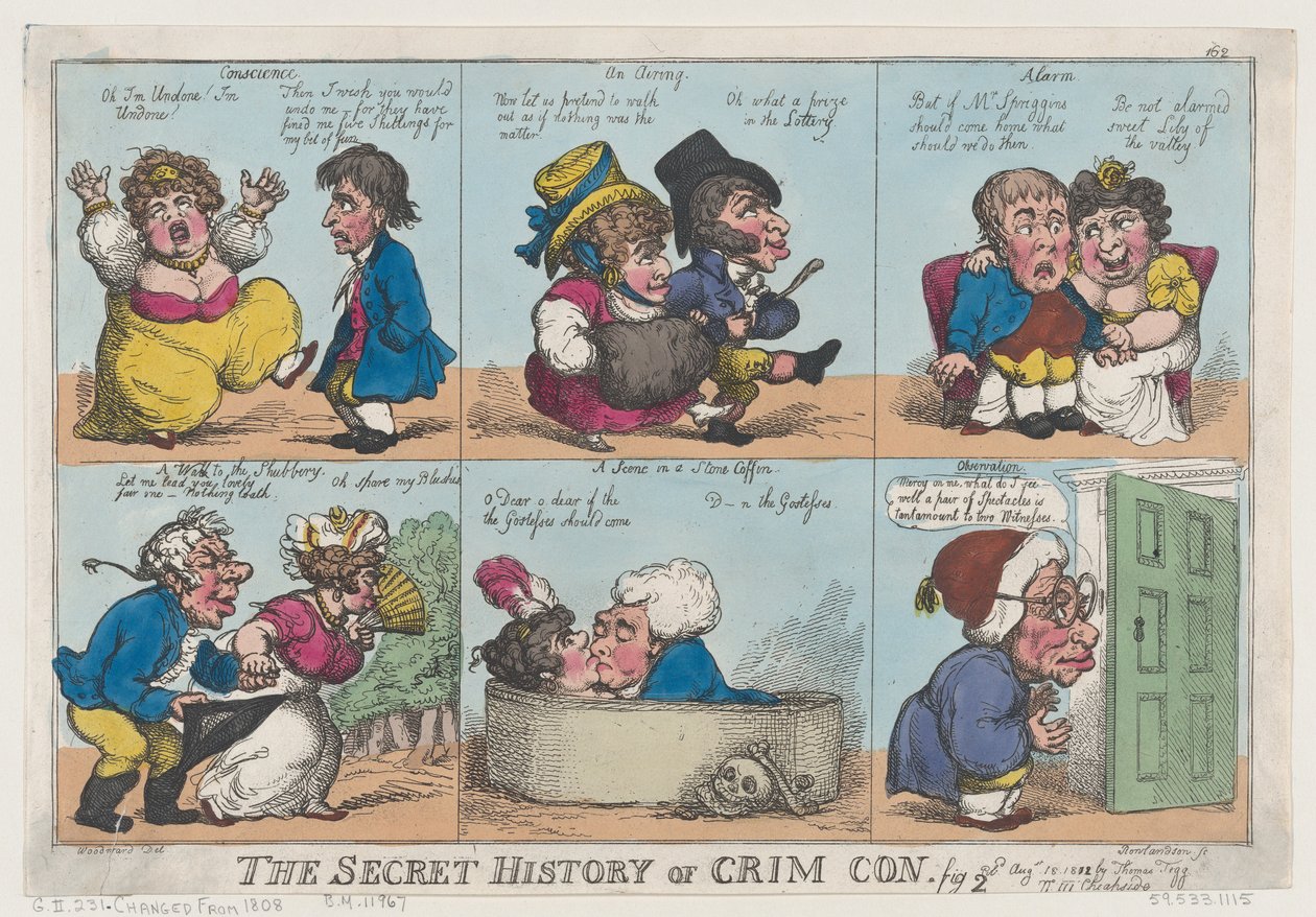The Secret History of Crim Con, Fig. 2, August 18, 1812., August 18, 1812. 作者 托马斯·罗兰森