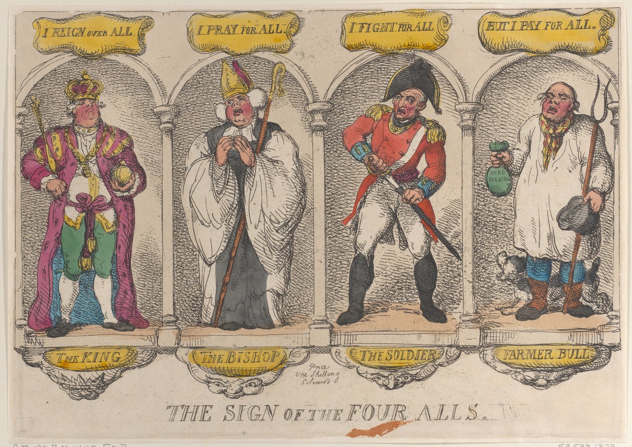 The Sign of the Four Alls, 1810., 1810. 作者 托马斯·罗兰森