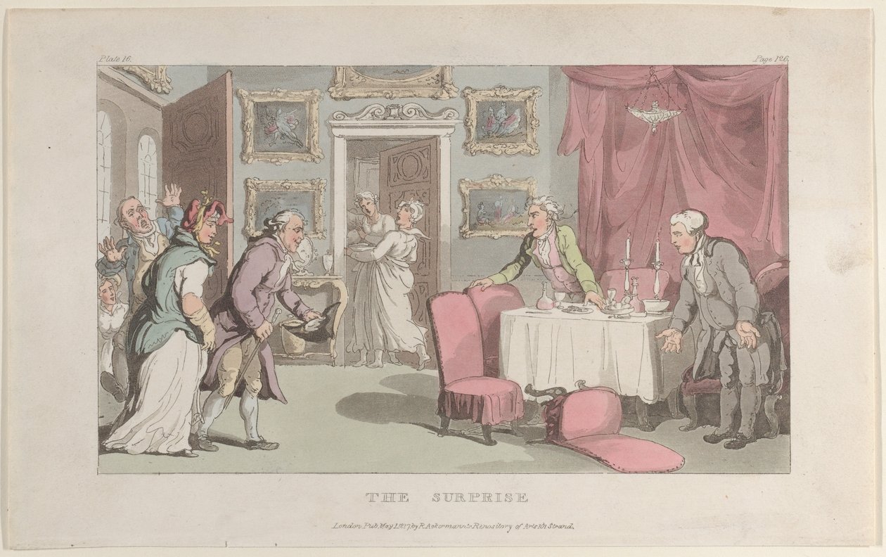 The Surprise, from The Vicar of Wakefield, May 1, 1817., May 1, 1817. 作者 托马斯·罗兰森