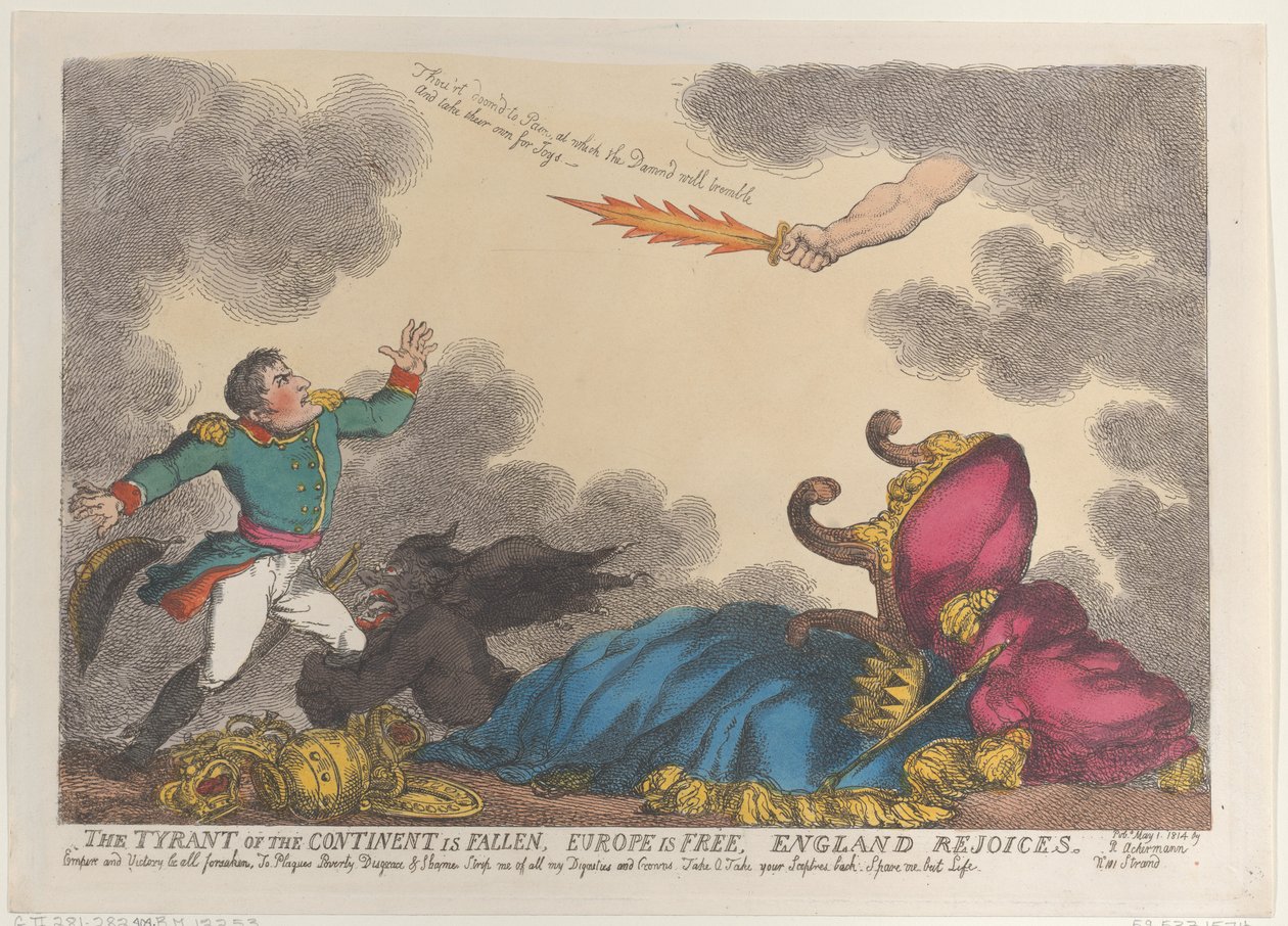 The Tyrant of the Continent is Fallen, Europe is Free, England Rejoices, May 1, 1814., May 1, 1814. 作者 托马斯·罗兰森
