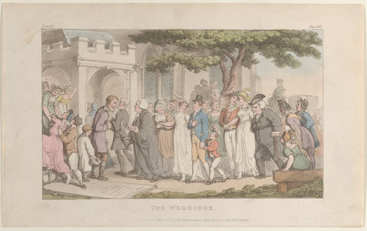 The Weddings, from The Vicar of Wakefield, May 1, 1817., May 1, 1817. 作者 托马斯·罗兰森