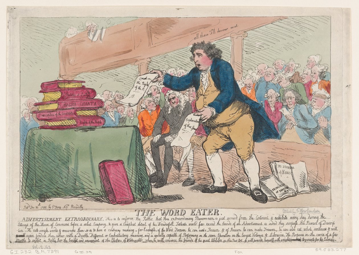 The Word-Eater, December 30, 1786., December 30, 1786. 作者 托马斯·罗兰森