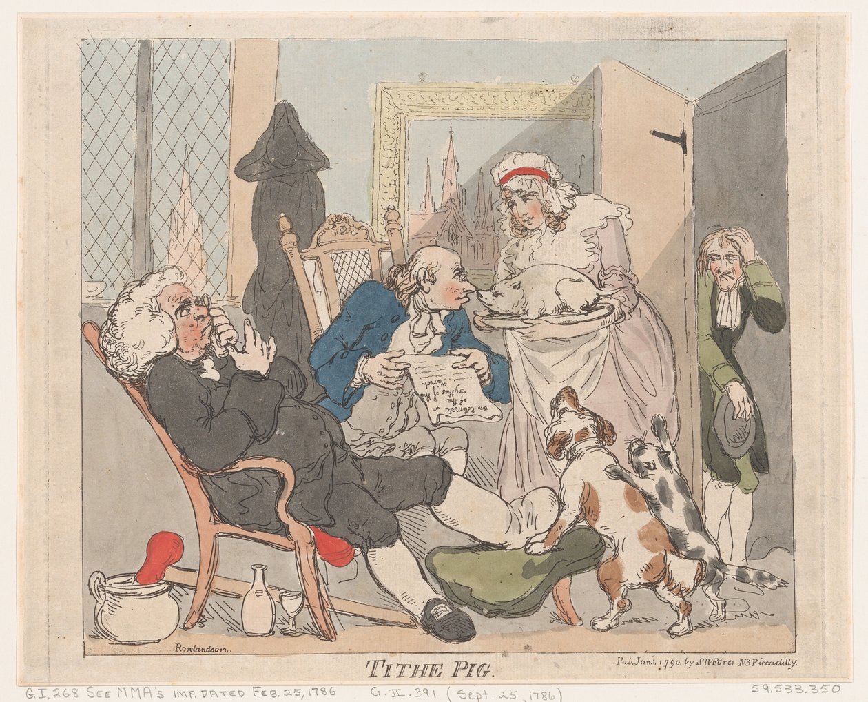 Tithe Pig, January 1, 1790., January 1, 1790. 作者 托马斯·罗兰森