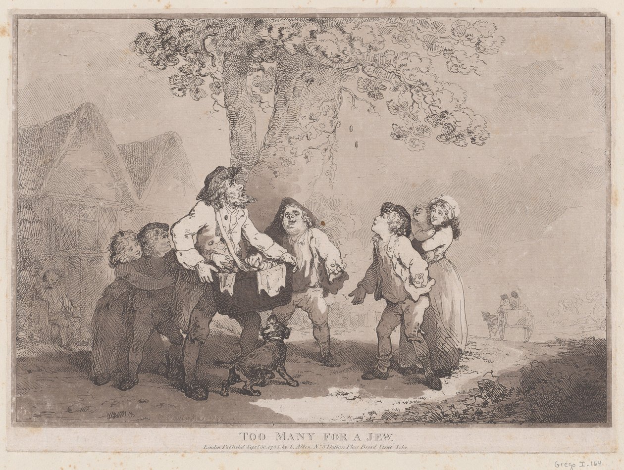 Too Many for a Jew, September 20, 1785. , September 20, 1785. 作者 托马斯·罗兰森