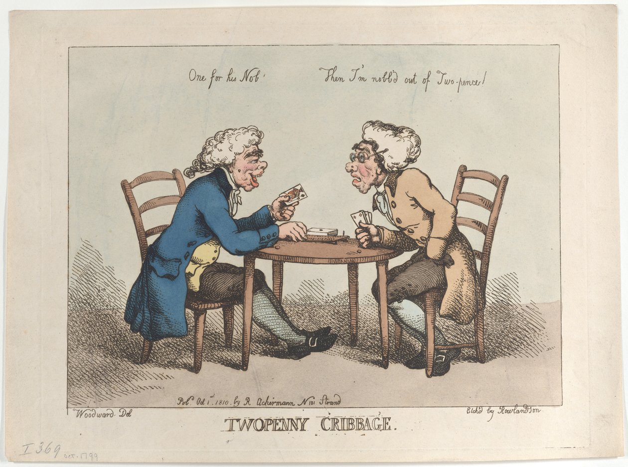 Twopenny Cribbage, [October 1, 1799], reissued 1810., [October 1, 1799], reissued 1810. 作者 托马斯·罗兰森