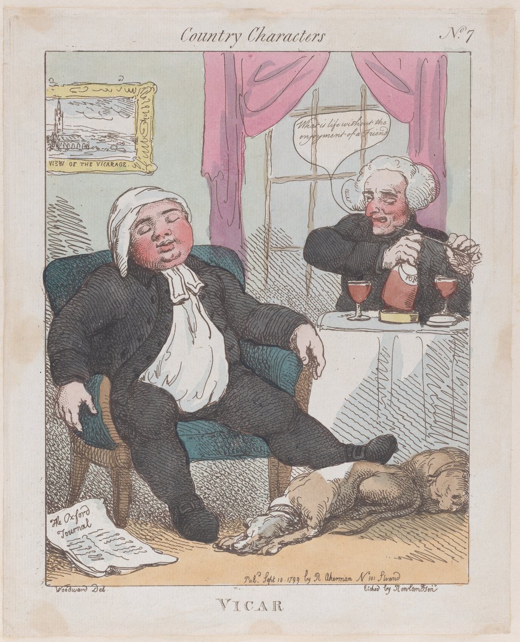 Vicar, September 10, 1799., September 10, 1799. 作者 托马斯·罗兰森