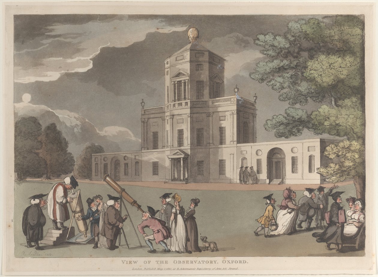 View of the Observatory, Oxford, May 1, 1810., May 1, 1810. 作者 托马斯·罗兰森