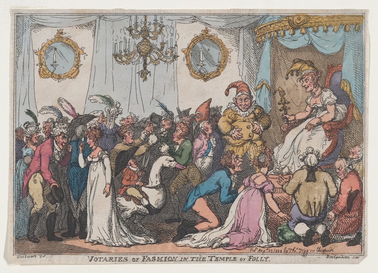Votaries of Fashion in the Temple of Folly, August 25, 1808. , August 25, 1808. 作者 托马斯·罗兰森