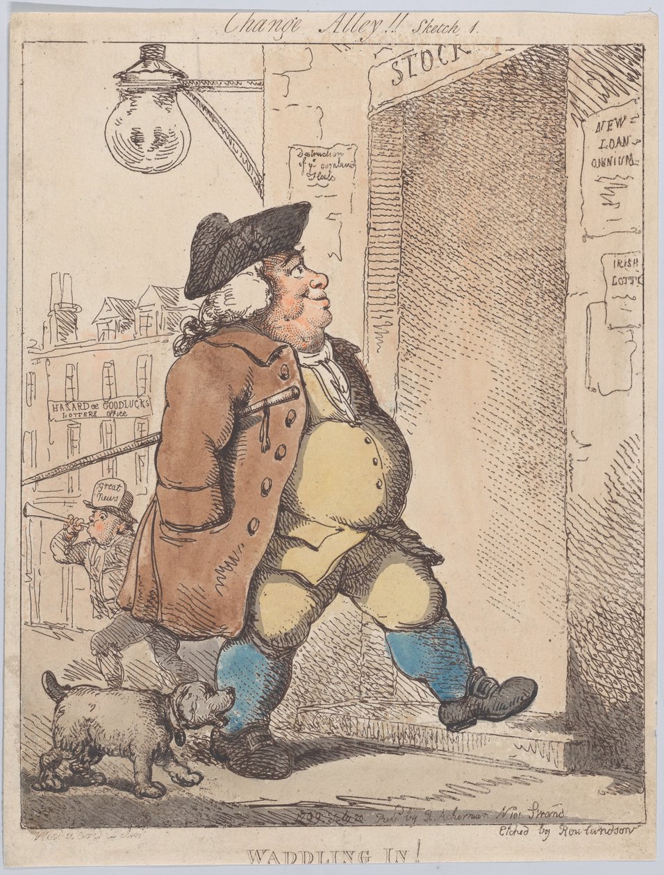 Waddling In！, August 1, 1799., August 1, 1799. 作者 托马斯·罗兰森