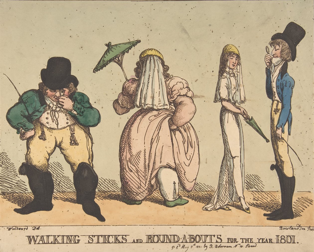 Walking Sticks and Round-A-Bouts for the Year 1801, May 8, 1801., May 8, 1801. 作者 托马斯·罗兰森
